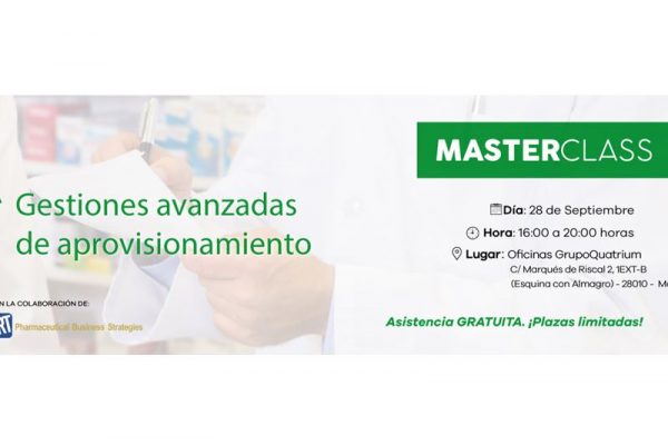 Últimas plazas para la Master Class de Madrid en Gestiones avanzadas de aprovisionamiento