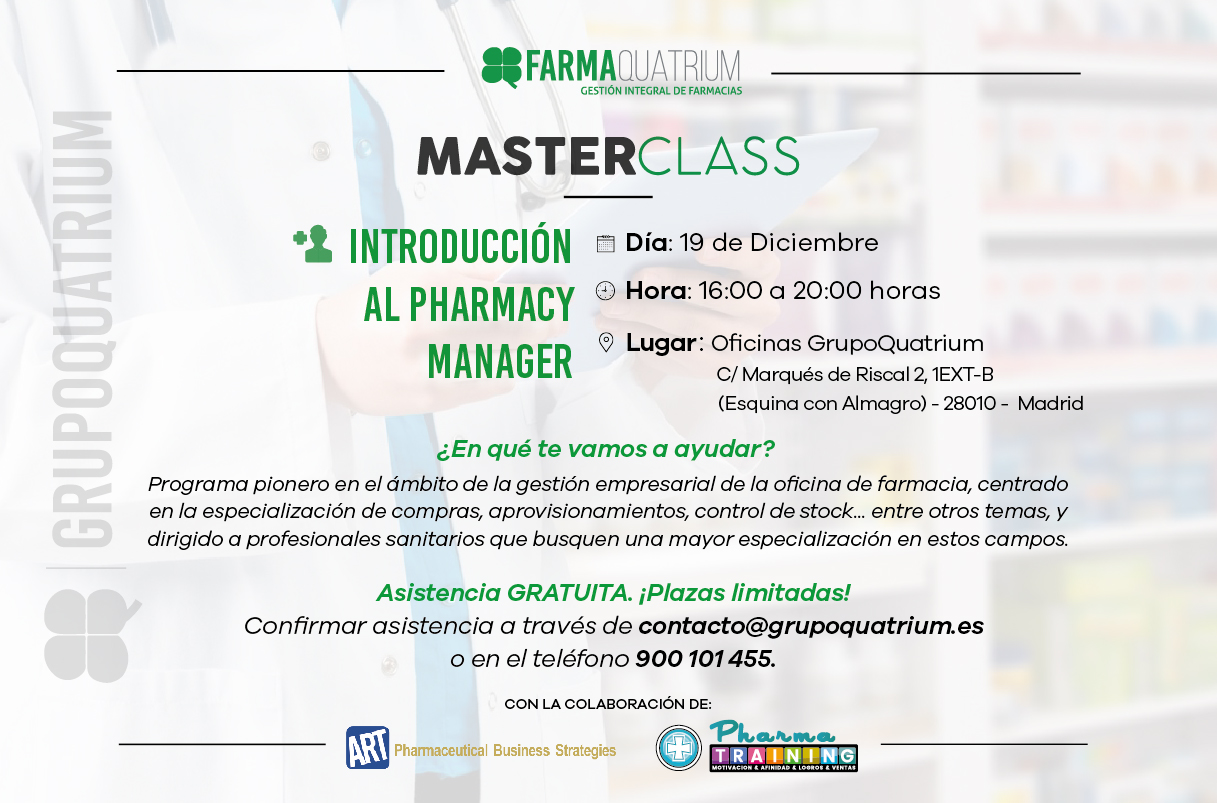 Master Class Introducción al Pharmacy Manager