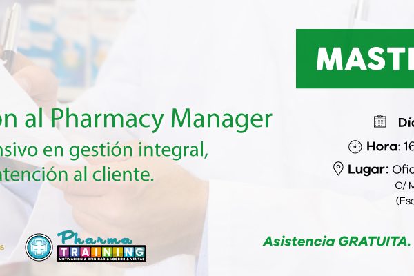 Últimas plazas para la MasterClass sobre la Introducción al Pharmacy Manager en Madrid