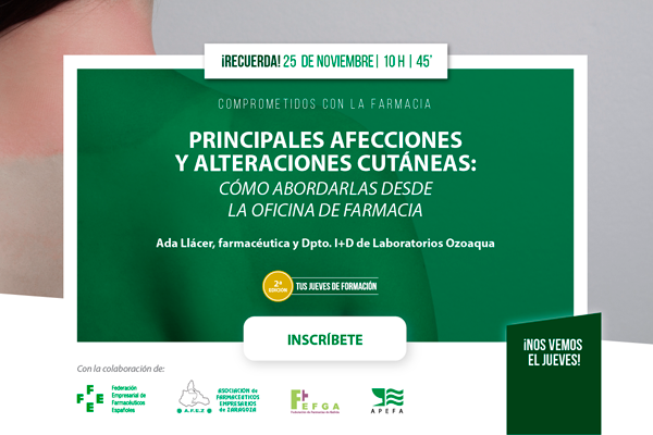 Principales afecciones y alteraciones cutáneas. ¿Cómo abordarlas desde la farmacia?