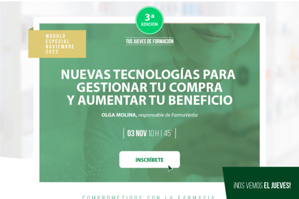 “Tus Jueves de Formación» regresan poniendo el foco en cómo maximizar la rentabilidad de la Oficina de Farmacia