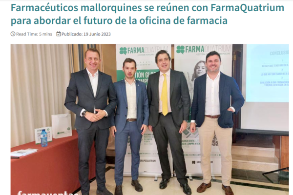 Farmaventas | Farmacéuticos mallorquines se reúnen con FarmaQuatrium para abordar el futuro de la oficina de farmacia