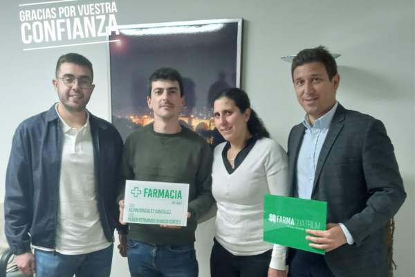 Kevin González y Rubén Fernando Olmedo, nuevos titulares de farmacia en Vilar de Santos