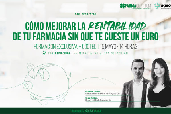 Dos maneras de mejorar la rentabilidad de la farmacia sin esfuerzo, nueva formación de la mano de Ageofar en San Sebastián