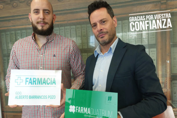 Alberto Barrancos se estrena como titular de farmacia en Torrevieja