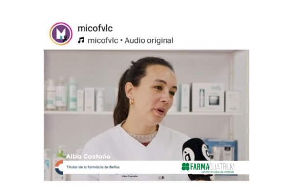Alba Castaño, clienta FarmaQuatrium, referente de la Farmacia rural